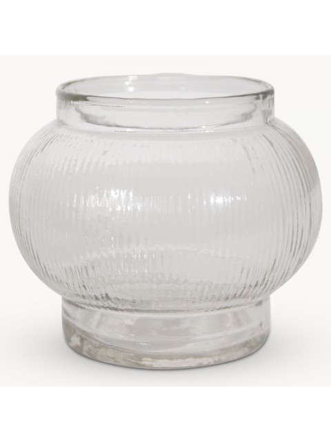Albany Glass Ribbed Vase
